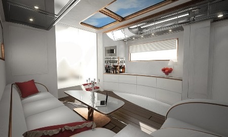 Khu vực bar là phần cơ nới của xe